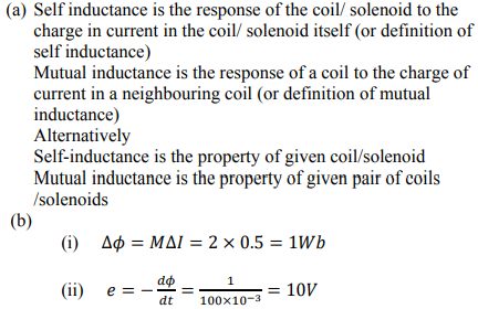 Differentiate between self inductance and mutual inductance